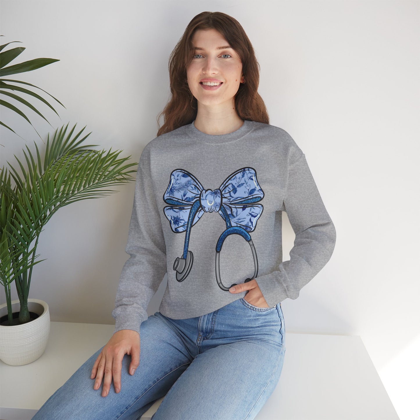 Nurse Toile Stethoscope Bow Shirt, Nurse Coquette Shirt, Nurse Appreciation, Healthcare Professionals Shirt ,Gift For Nurse, Toile Coquette Shirt