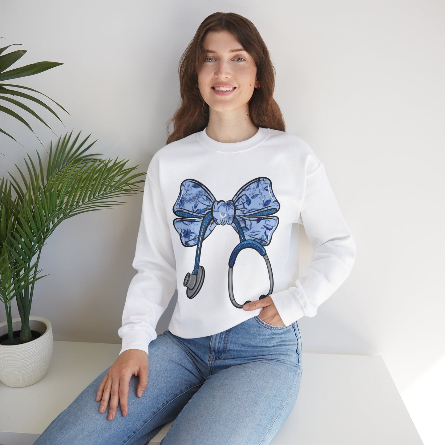 Nurse Toile Stethoscope Bow Shirt, Nurse Coquette Shirt, Nurse Appreciation, Healthcare Professionals Shirt ,Gift For Nurse, Toile Coquette Shirt