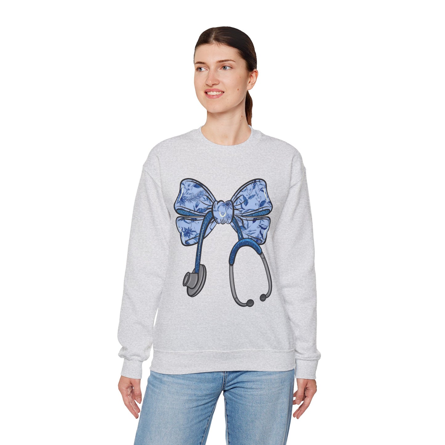 Nurse Toile Stethoscope Bow Shirt, Nurse Coquette Shirt, Nurse Appreciation, Healthcare Professionals Shirt ,Gift For Nurse, Toile Coquette Shirt